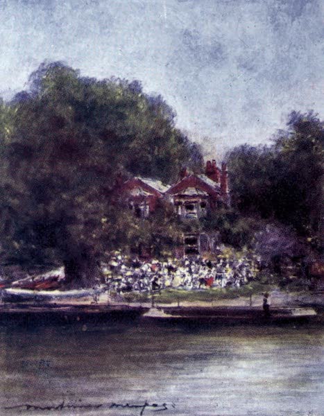 The Thames by Mortimer Menpes - Cookham, from above (1906)