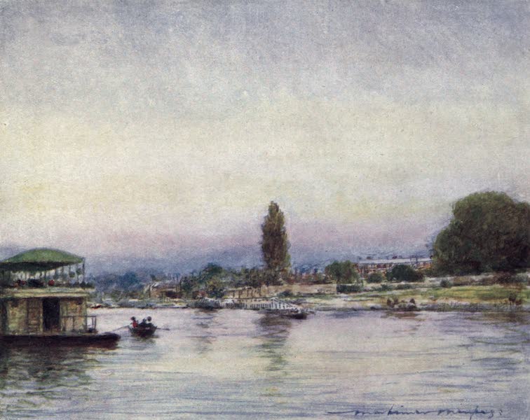 The Thames by Mortimer Menpes - Hampton Court, from the River (1906)