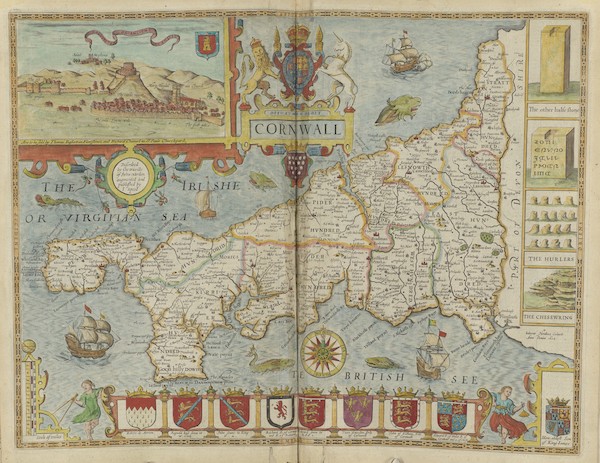 The Theatre of the Empire of Great-Britain - Cornwall (1676)