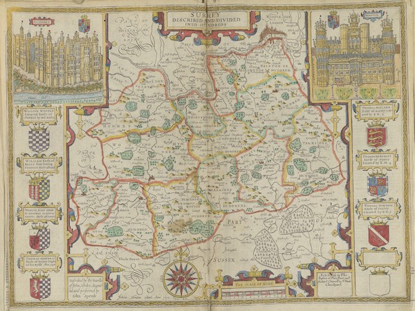 The Theatre of the Empire of Great-Britain - Surrey (1676)