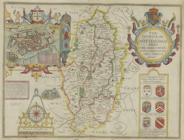 The Theatre of the Empire of Great-Britain - The Counti of Nottingham (1676)