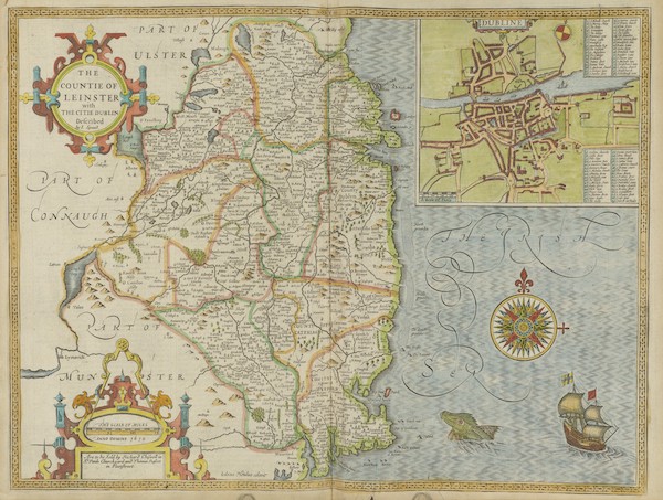 The Theatre of the Empire of Great-Britain - The Countie of Leinster (1676)