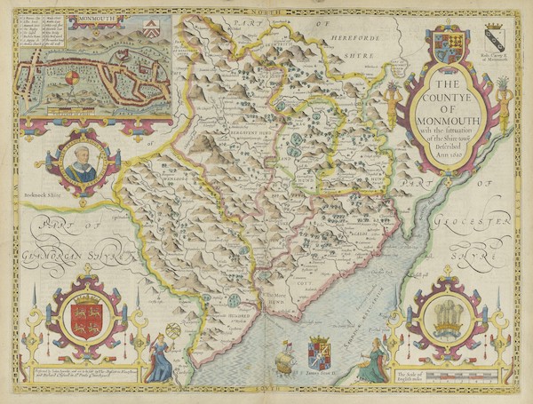 The Theatre of the Empire of Great-Britain - The Countye of Monmouth (1676)