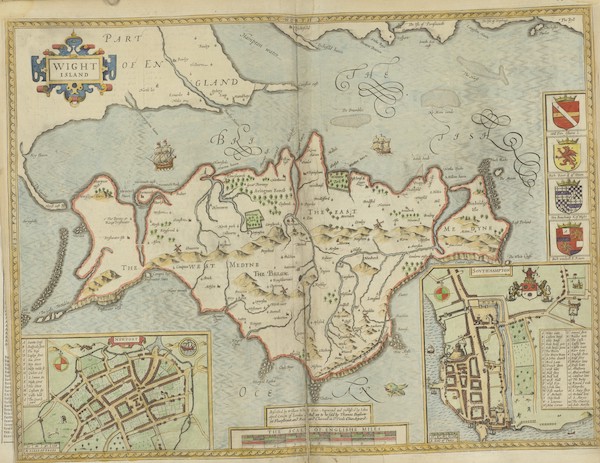 The Theatre of the Empire of Great-Britain - Wight Island (1676)