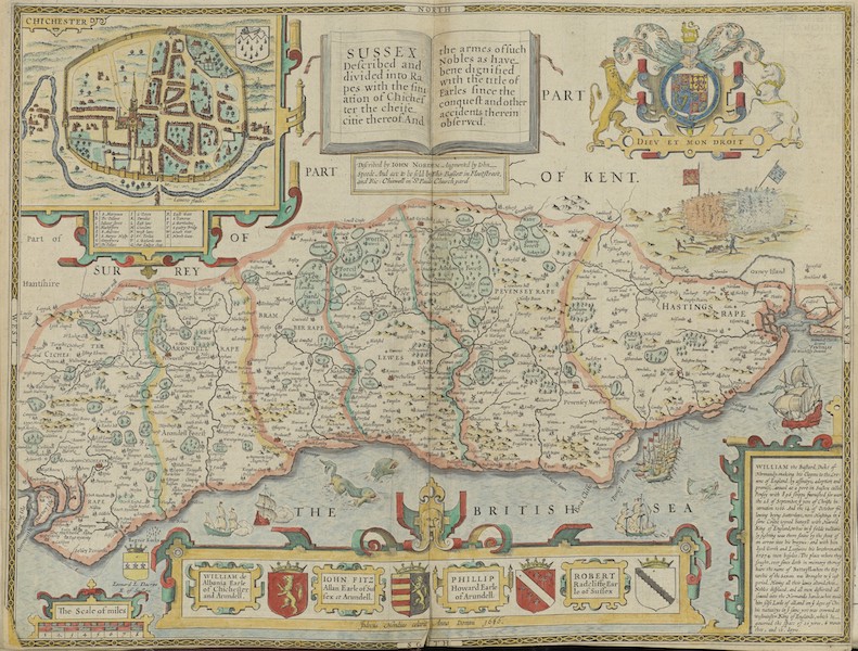 The Theatre of the Empire of Great-Britain - Sussex (1676)