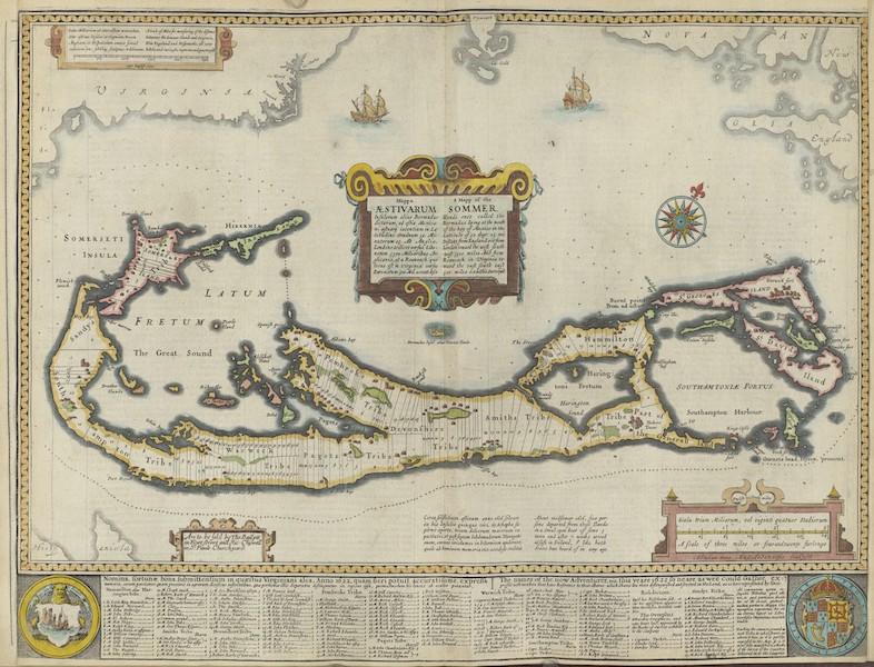 The Theatre of the Empire of Great-Britain - A Map of the Sommer Ilands (1676)