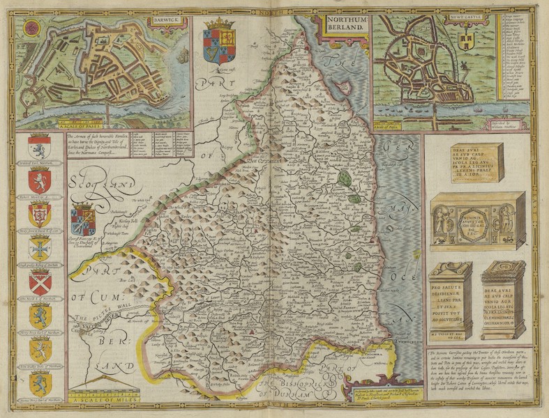 The Theatre of the Empire of Great-Britain - Northumberland (1676)