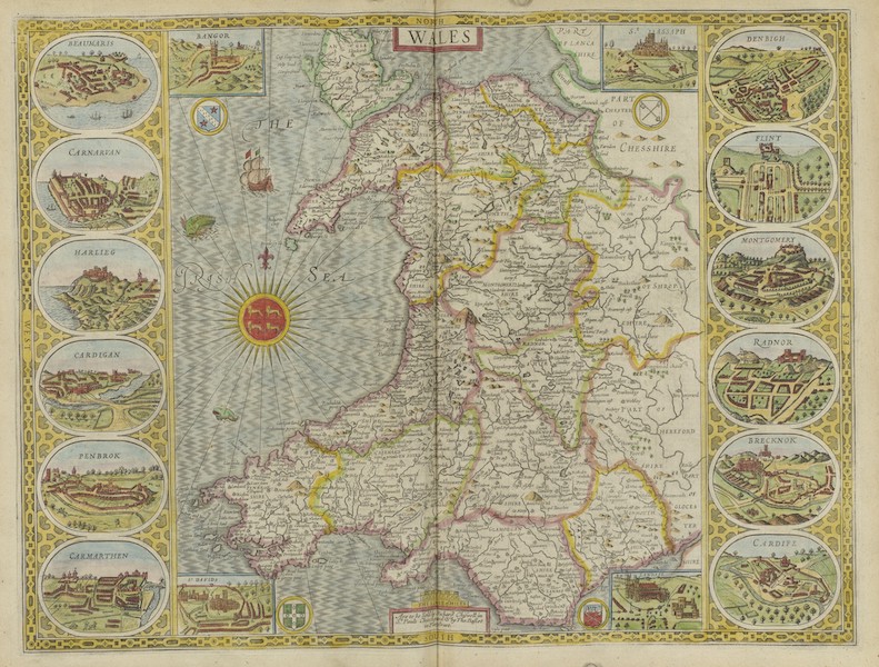 The Theatre of the Empire of Great-Britain - Wales (1676)