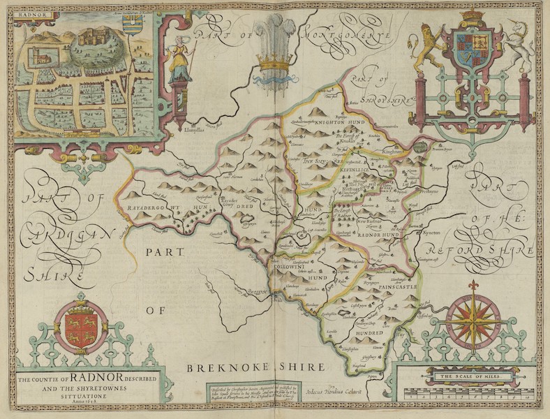 The Theatre of the Empire of Great-Britain - The Countie of Radnor (1676)