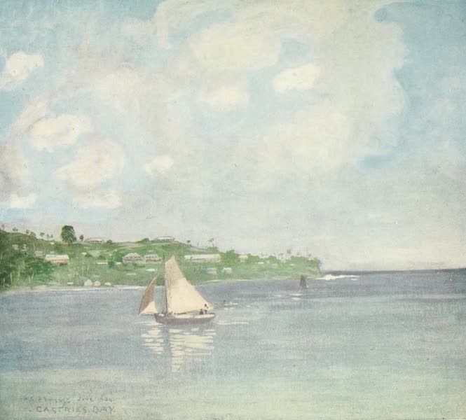 The West Indies, Painted and Described - Castries Bay, St. Lucia (1905)