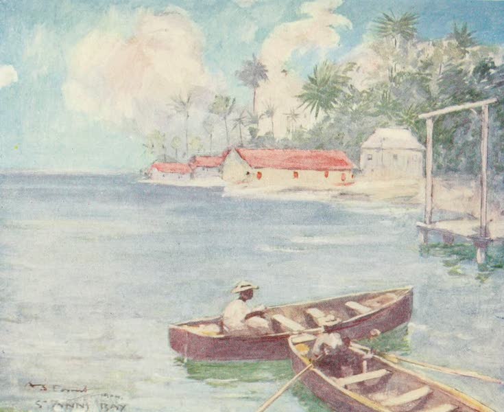 The West Indies, Painted and Described - Huts, St. Ann's Bay, Jamaica (1905)