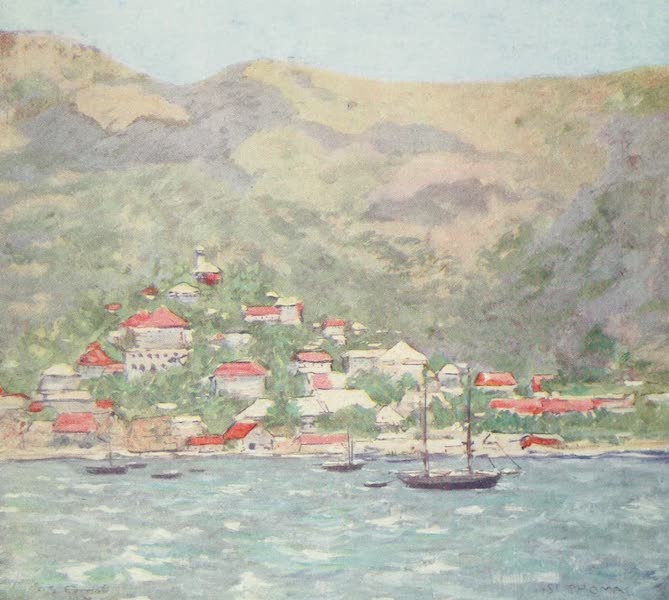 The West Indies, Painted and Described - The Capital of St. Thomas (1905)