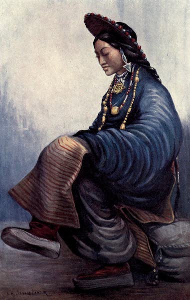 Tibet and Nepal, Painted and Described - Tibetan Lady (1905)
