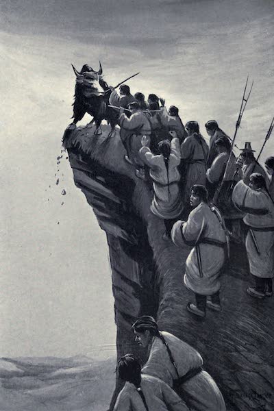 Tibet and Nepal, Painted and Described - The Sacrifice of a Yak (1905)