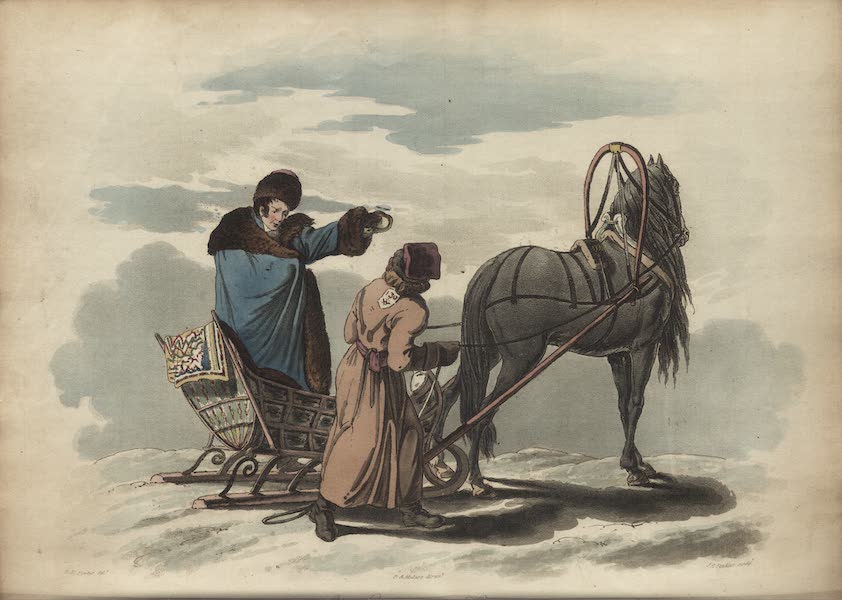 Travelling Sketches in Russia and Sweden Vol. 1 - A Hackney Sledge (1809)