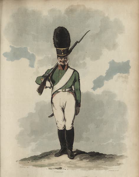 Travelling Sketches in Russia and Sweden Vol. 1 - A Soldier of the Imperial Foot-Guards (1809)