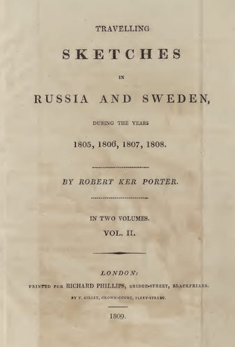 Travelling Sketches in Russia and Sweden Vol. 2