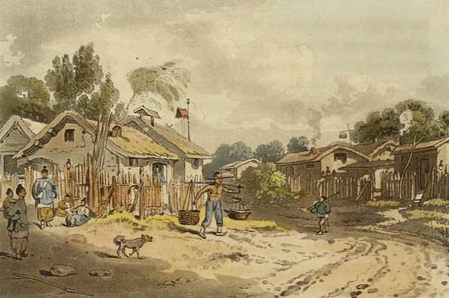 Travels in China - A village and Cottages (1806)