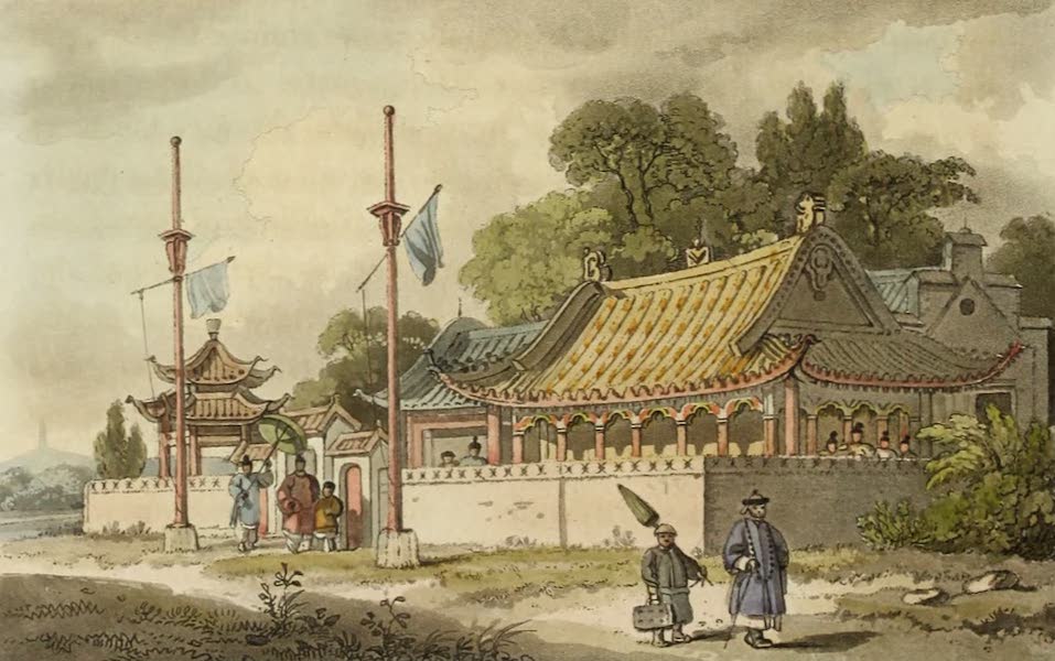 Travels in China - Dwelling of a Mandarin or Officer of State (1806)