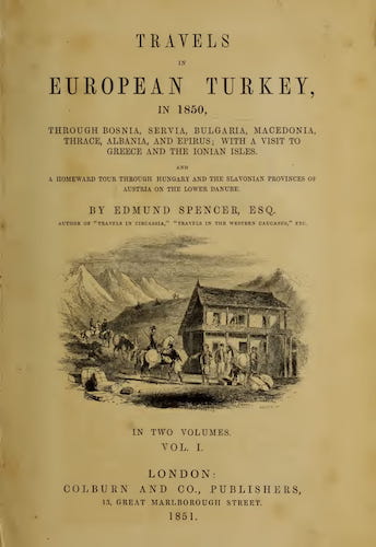 Travels in European Turkey Vol. 1 - Title Page