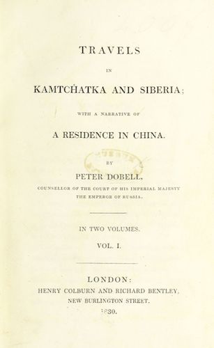 British Library - Travels in Kamtchatka and Siberia Vol. 2