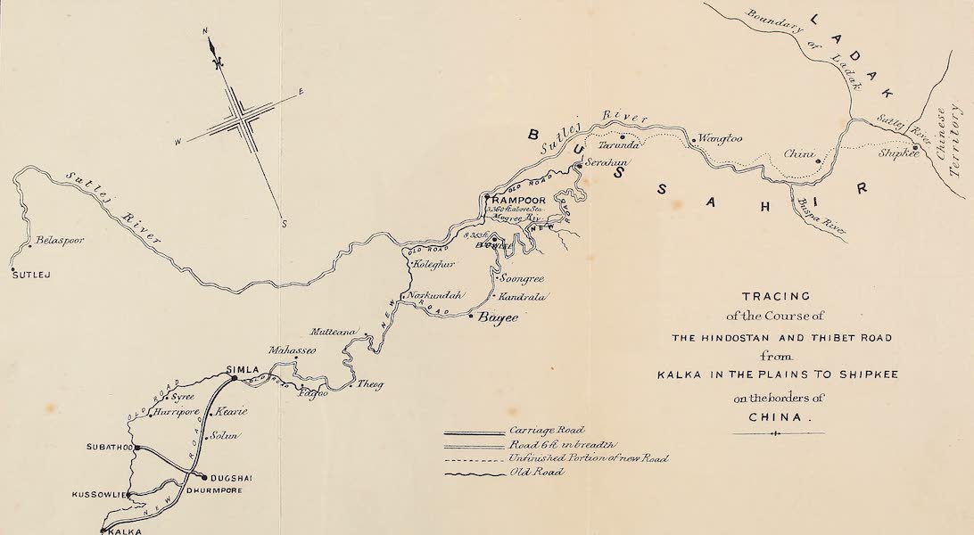 Travels in Ladak, Tartary, and Kashmir - Tracing of the course of the Hindustan and Thibet Road (1862)