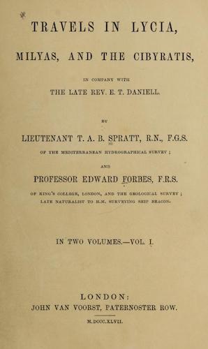 Travels in Lycia, Milyas, and the Cibyratis Vol. 1 - Title Page