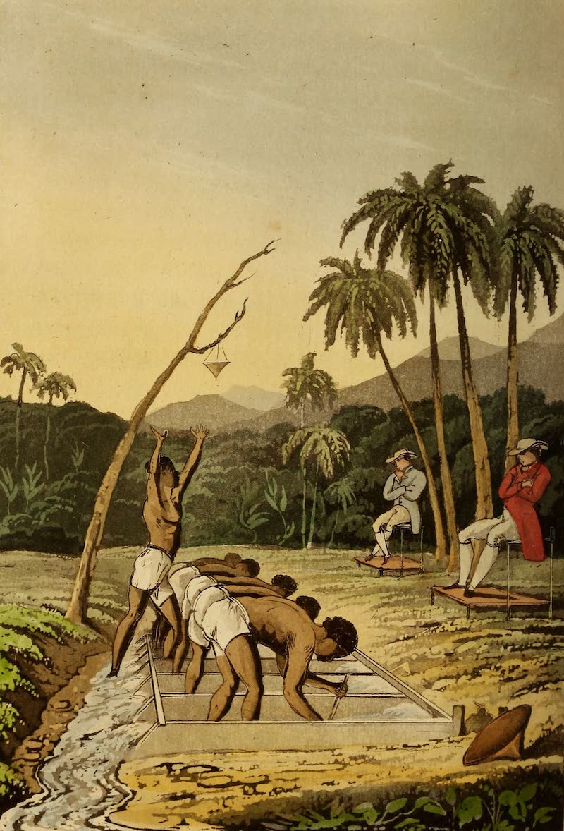 Travels in the Gold and Diamond Districts of Brazil - Negroes Washing for Diamonds, Gold &c. (1825)