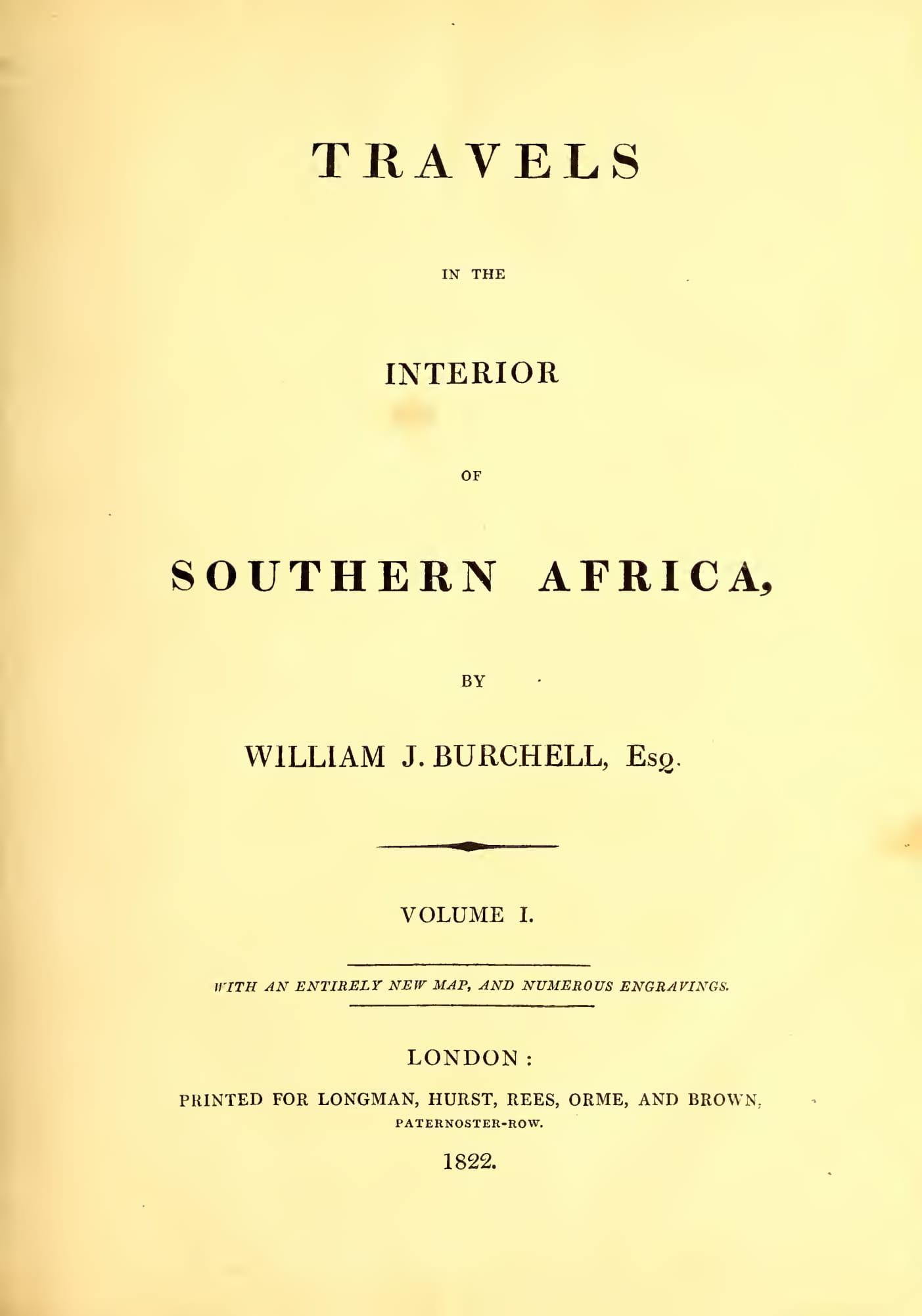 Travels in the Interior of Southern Africa Vol. 1