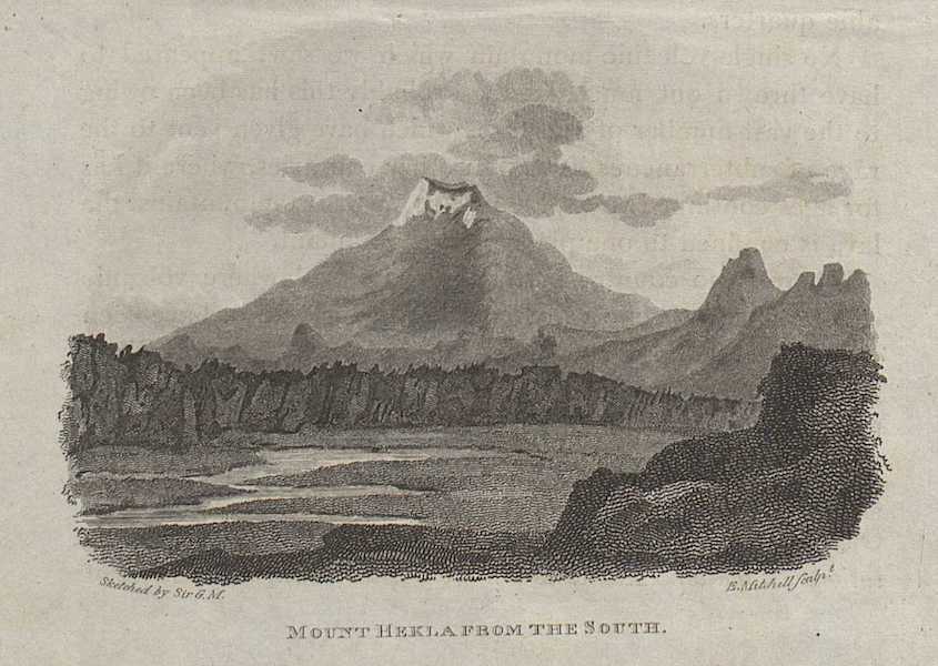 Travels in the Island of Iceland - Mount Hekla from the South (1811)