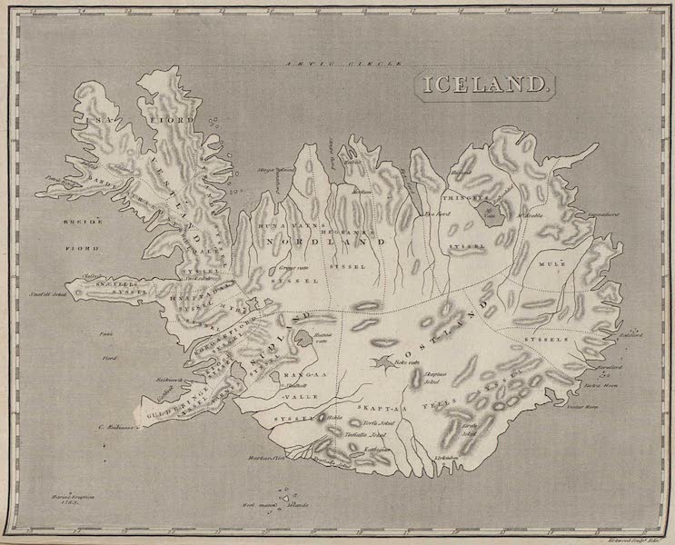 Travels in the Island of Iceland - Map of Iceland (1811)