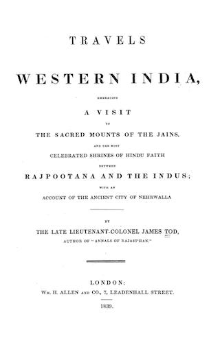 Travels in Western India (1839)