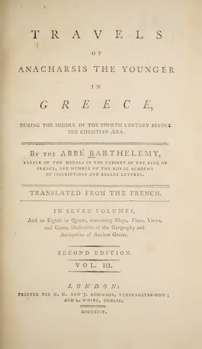 Travels of Anacharsis the Younger in Greece Vol. 3