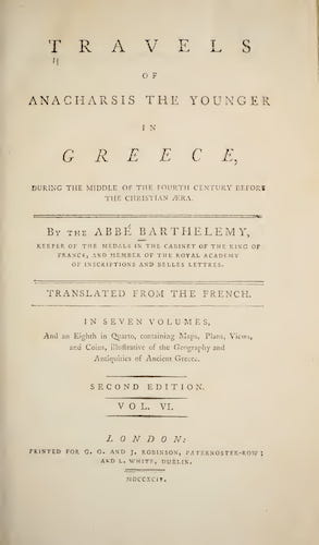 Duke University - Travels of Anacharsis the Younger in Greece Vol. 6