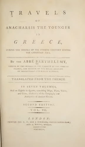 Duke University - Travels of Anacharsis the Younger in Greece Vol. 7