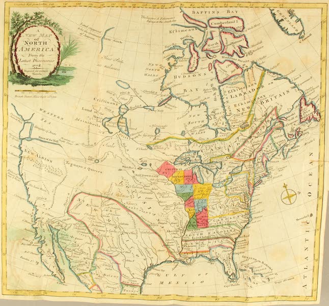 Travels Through the Interior Parts of North America - A New Map of North America from the Latest Discoveries - 1778 (1781)