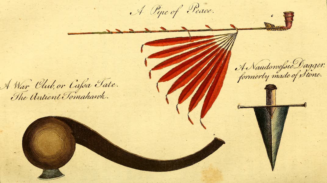 Travels Through the Interior Parts of North America - Indian Weapons (1781)