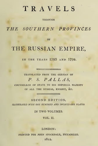Madras - Travels through the Southern Provinces of the Russian Empire Vol. 2