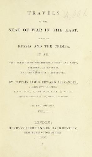 Crimean War - Travels to the Seat of War in the East
