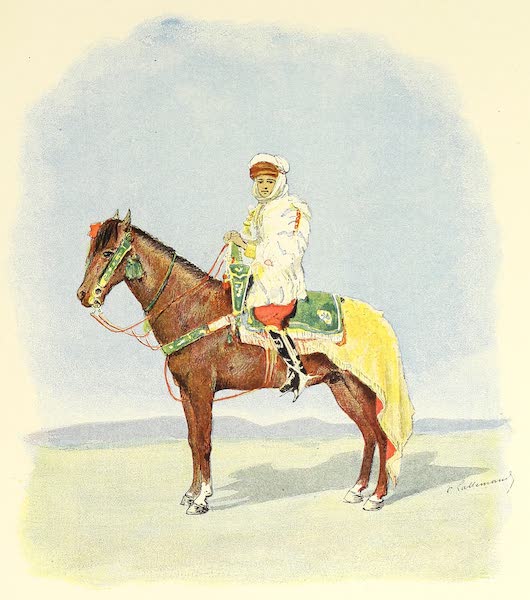 Tunis et ses Environs - Le fils du caïd des Drids, cavalier de fantasia (1892)