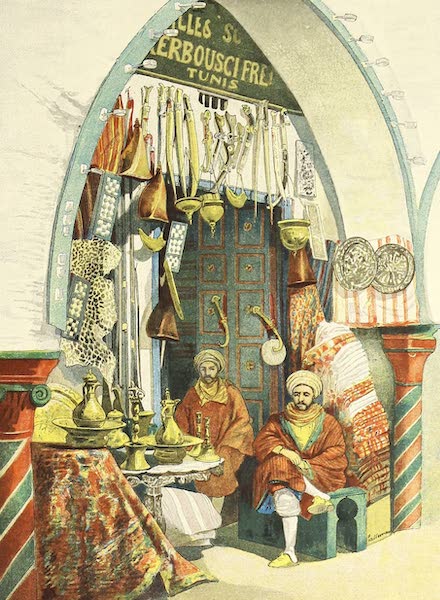 Tunis et ses Environs - Boutique de la Rue des Étoffes (1892)