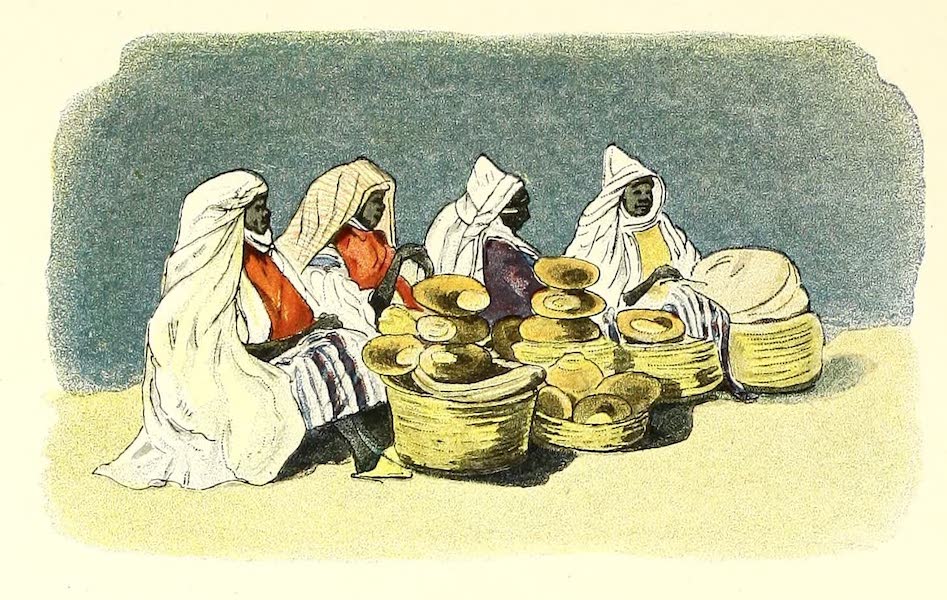 Tunis et ses Environs - Négresses marchandes de pain, avenue de France (1892)