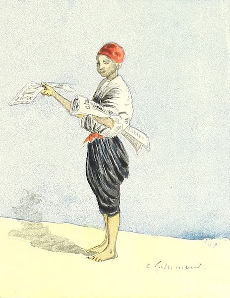 Tunis et ses Environs - Petit marchand de journaux (1892)