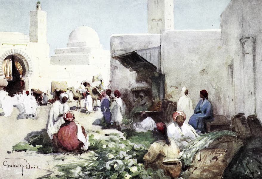 Tunis, Kairouan & Carthage - The Vegetable Market, Kairouan (1908)