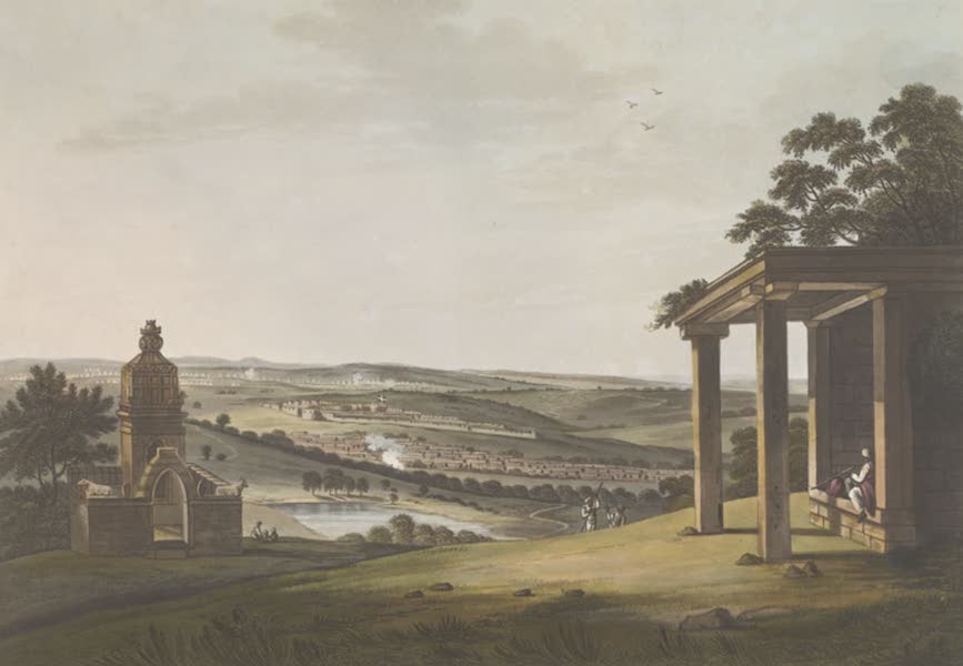 24 Views in Indostan by William Orme - A view of Ossoore (1802)