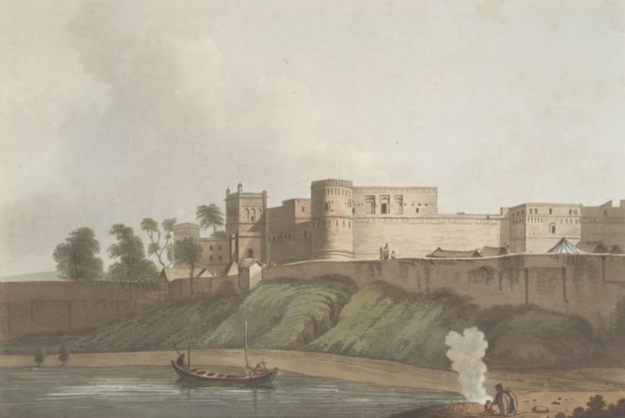 24 Views in Indostan by William Orme - Anchshur, a Vakeel's Castle in the Territory of Bengal (1802)