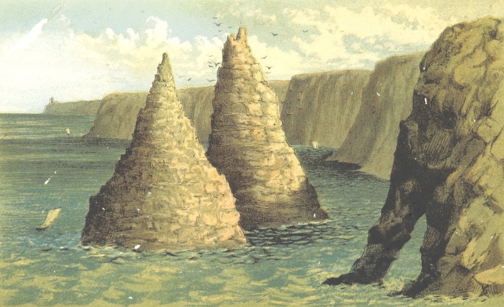Two Months in the Highlands, Orcadia, and Skye - Stacks of Duncansbay (1860)