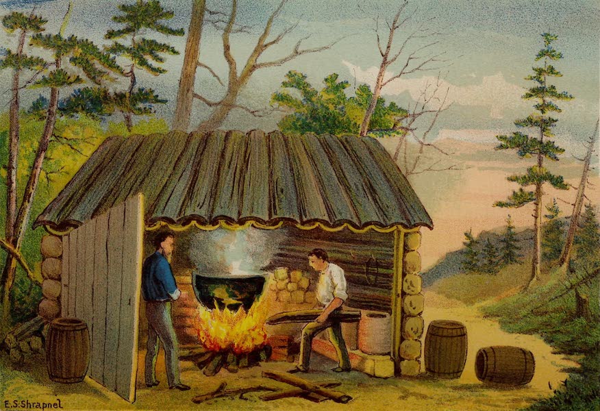 Upper Canada Sketches - Potash Making. The Melting Scene (1898)