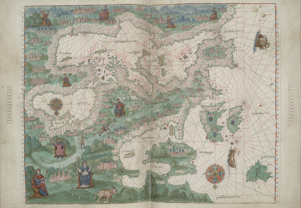 Vallard Atlas - Europe and Northern Africa (1547)