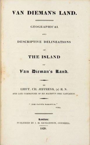 Nan Madol - Van Dieman's Land : Geographical and Descriptive
